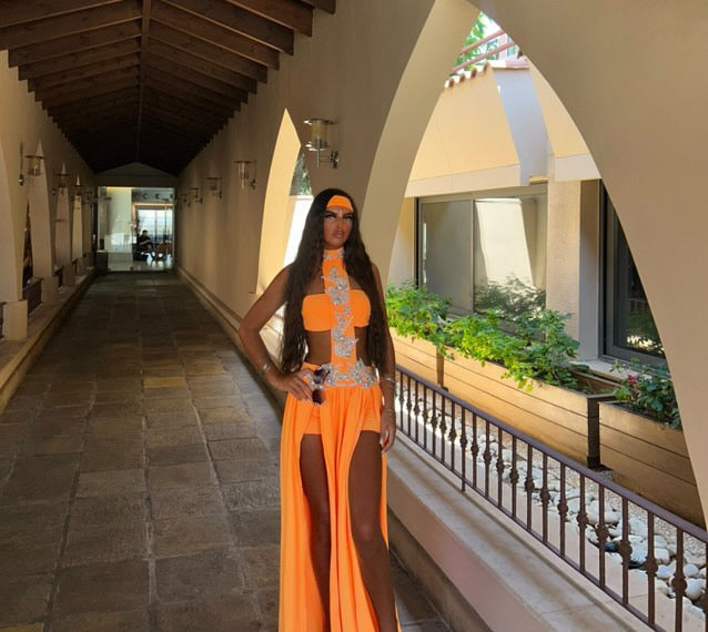 AALIYAH Set in TANGERINE