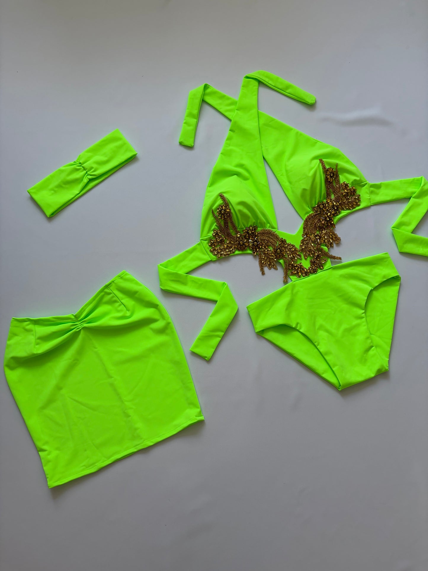BRITNEY Set in LIME (Skirt)