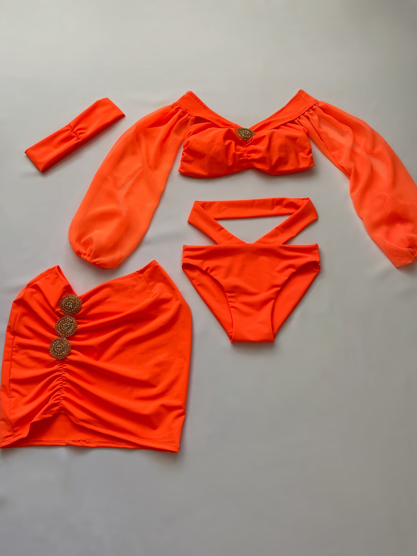 MARINA Set in HOT ORANGE