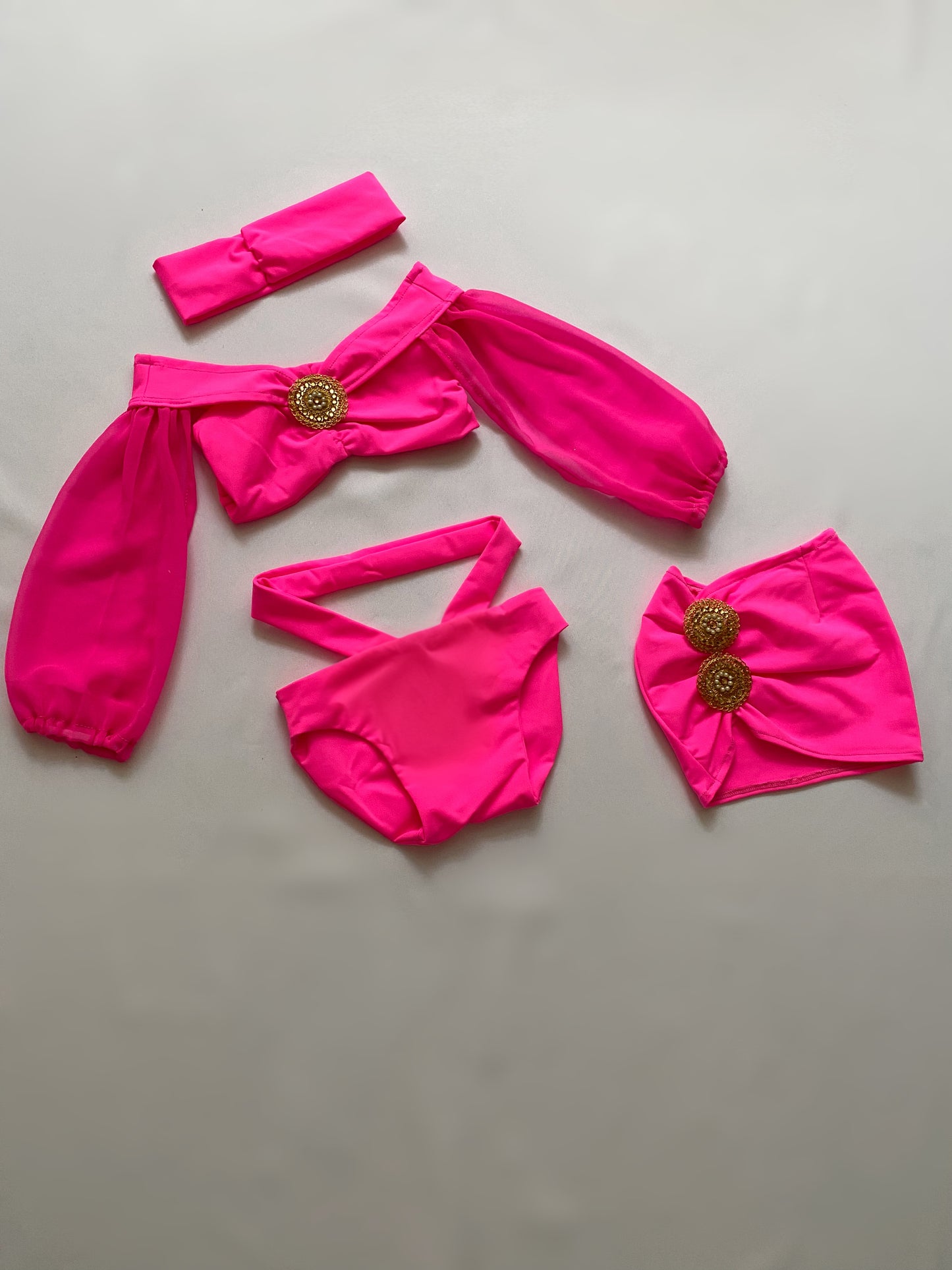 KIDS MARINA Set in HOT PINK