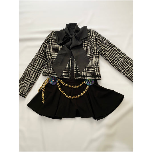 MADEMOISELLE Jacket in BLACK & WHITE TWEED