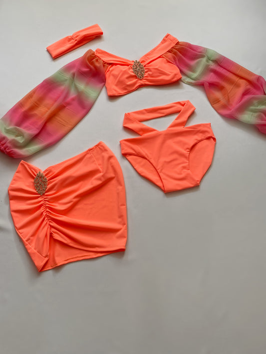MARINA Set in PEACH & PASTEL