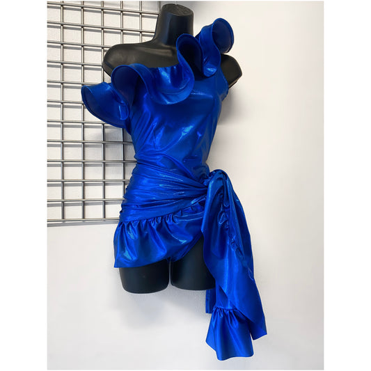 MAYA Swimsuit Set in BLUE GLITTER