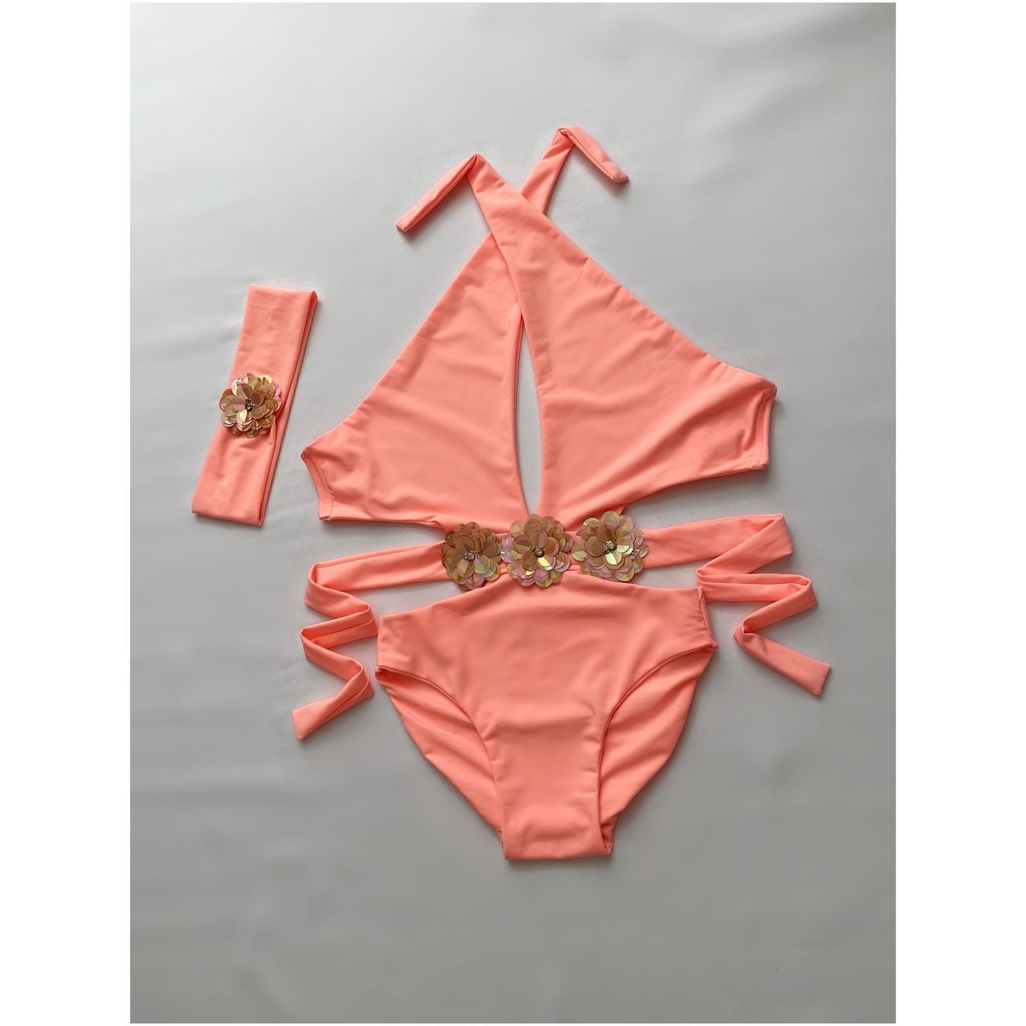 LILO set in PEACH FLOWER