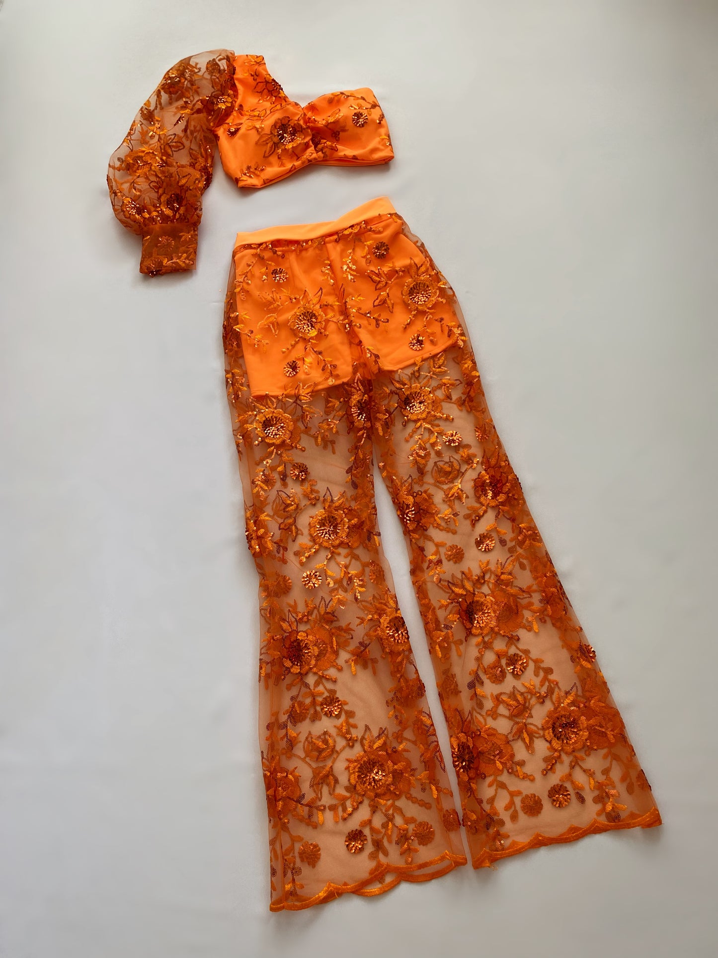 DARA set in ORANGE FLOWER