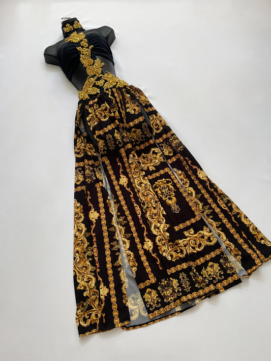 AALIYAH Set in BLACK & GOLD