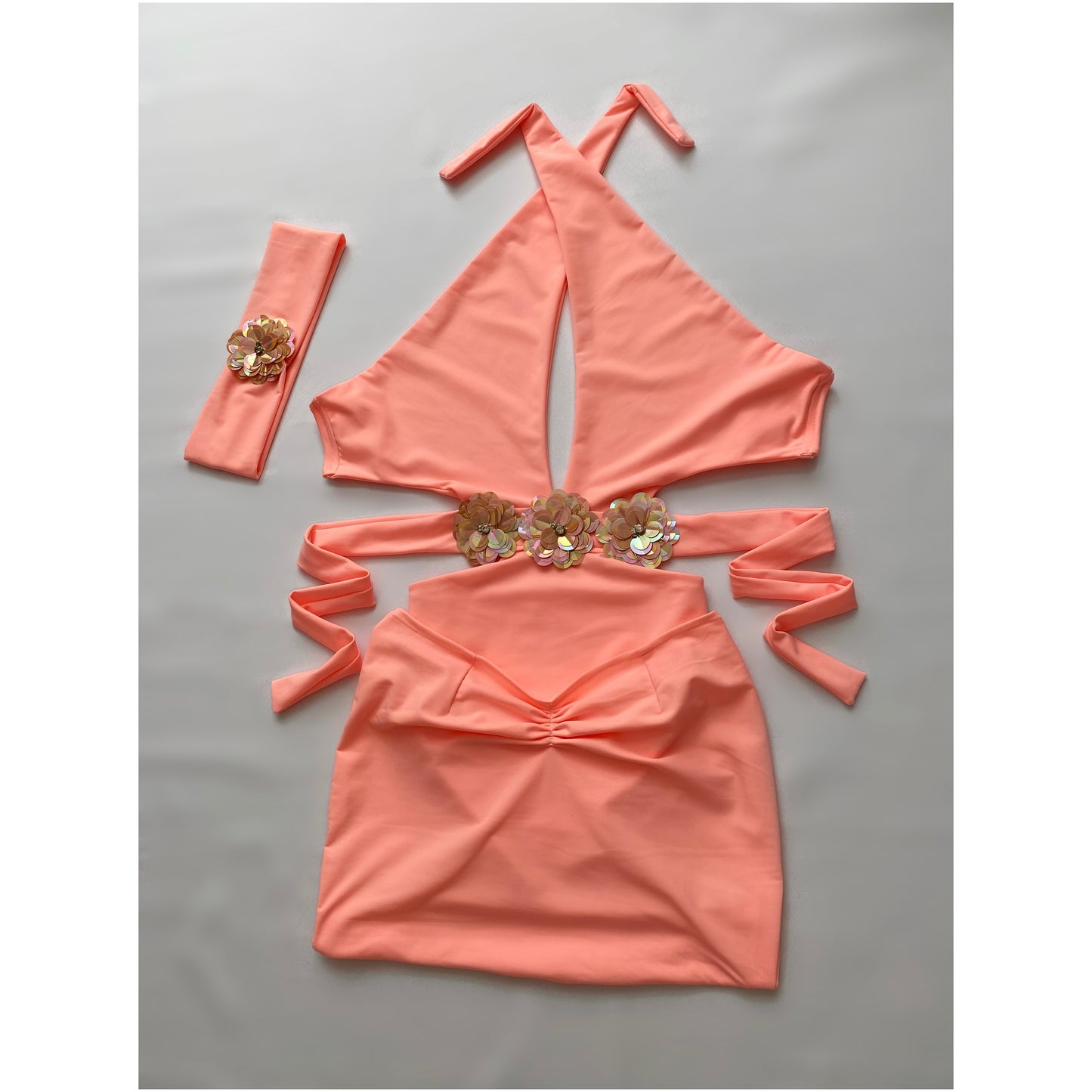 LILO set in PEACH FLOWER