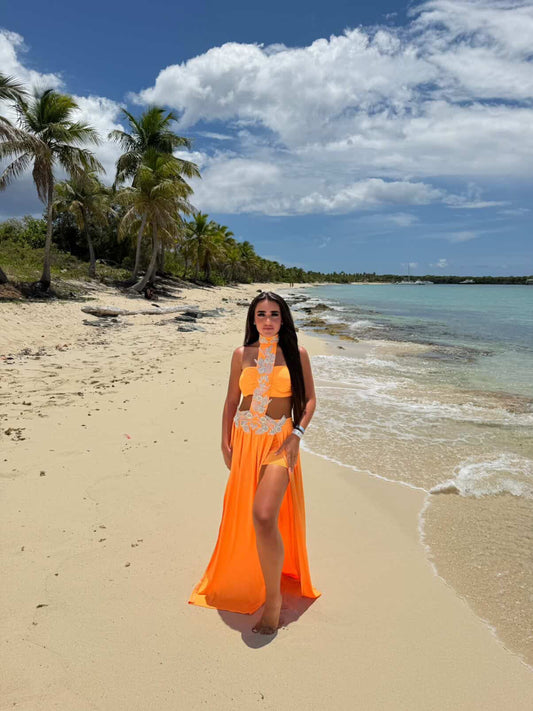 AALIYAH Set in TANGERINE