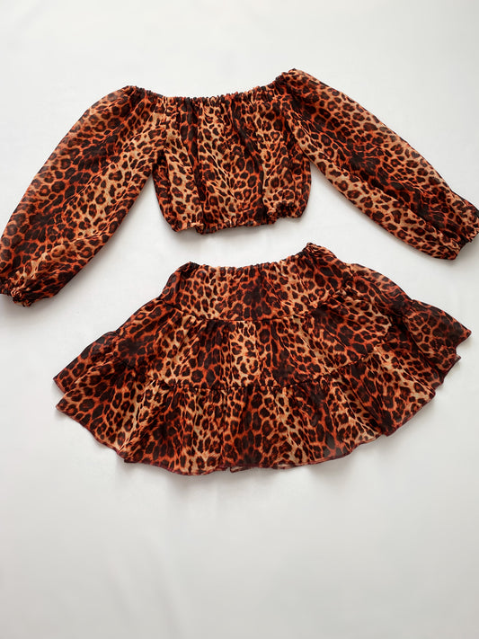 HEIDI Set in CHEETAH PRINT