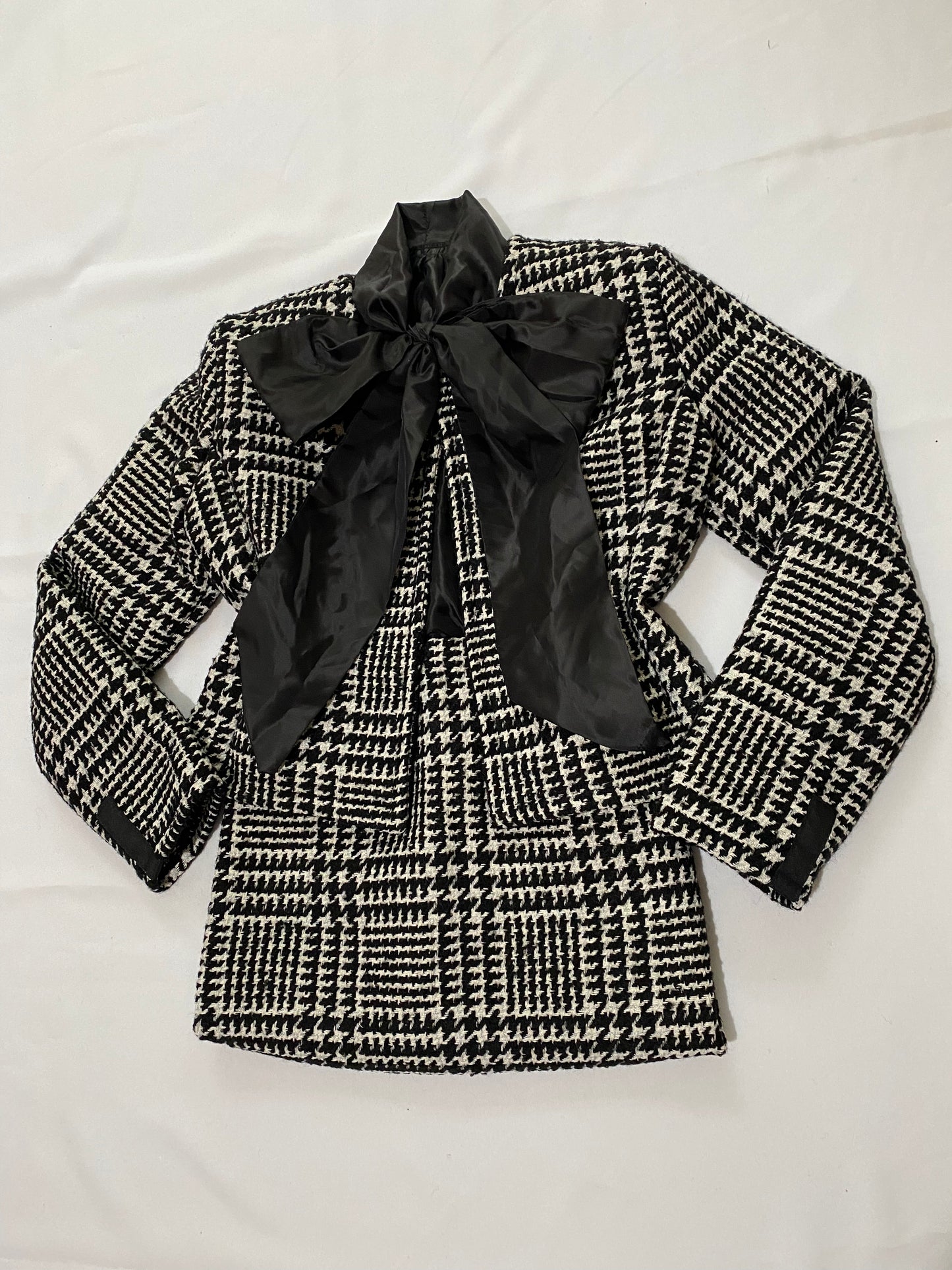 MADEMOISELLE Jacket and Skirt in BLACK & WHITE