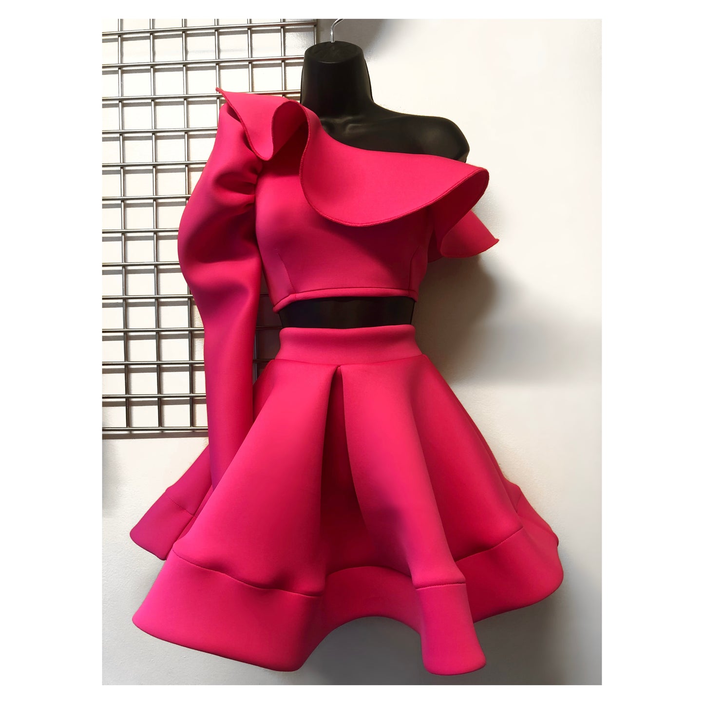 MIMI Neoprene set in HOT PINK