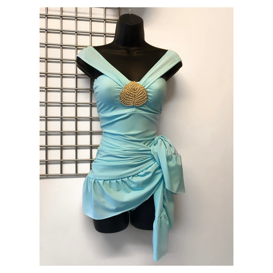 MALIBU Swimsuit Set in AQUA BLUE